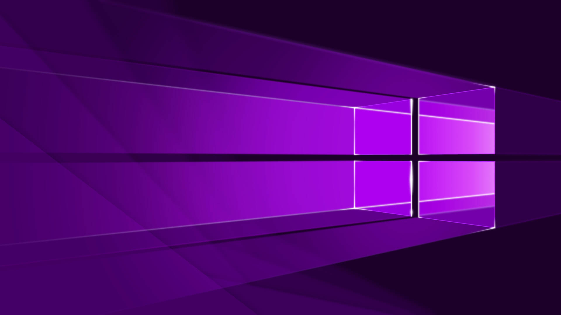 Тъмно неоново лилаво лого на Windows