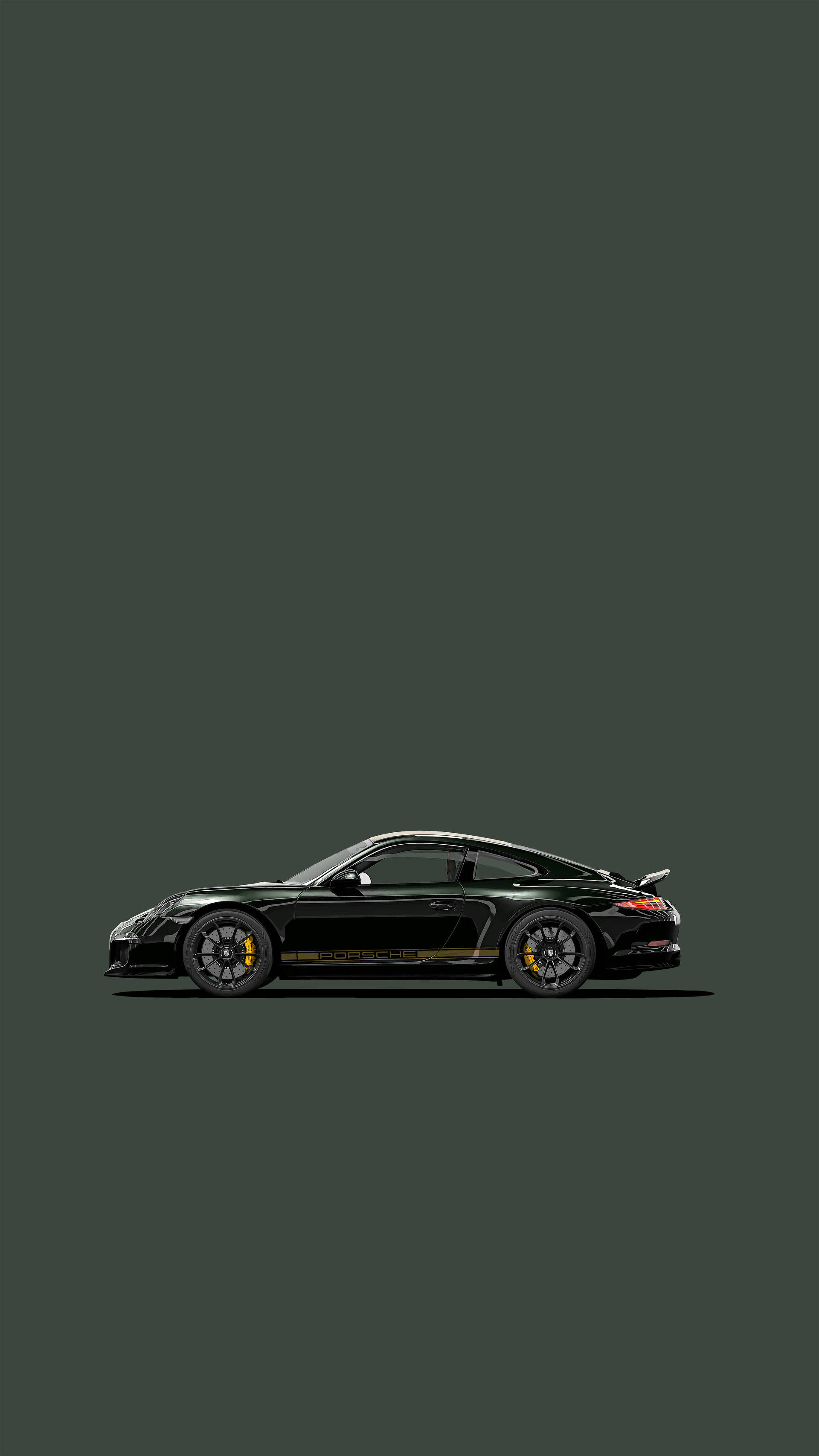 Тъмнозелено Porsche 911 Арт