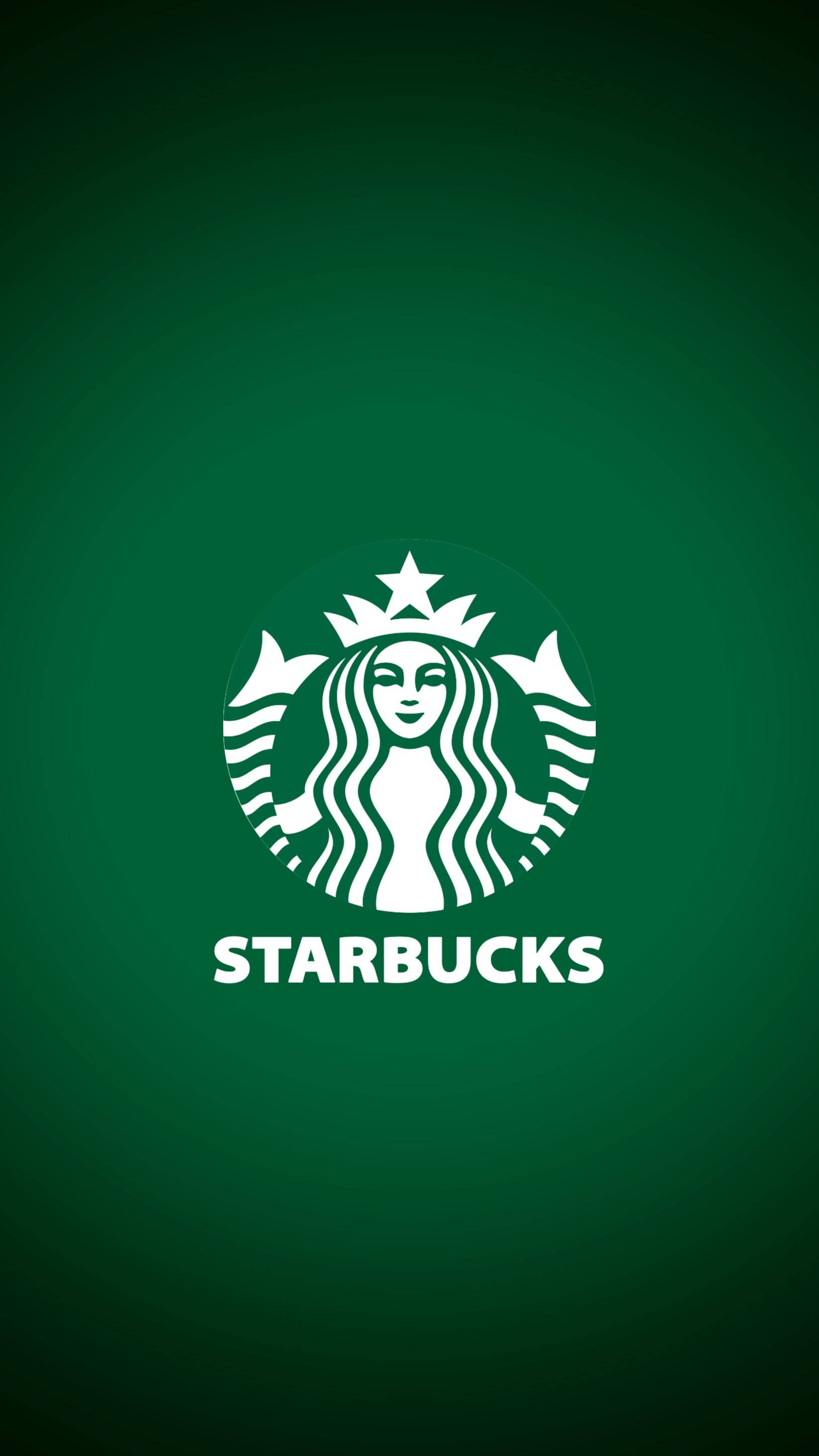 Тъмнозелено Starbucks за iPhone Тапет