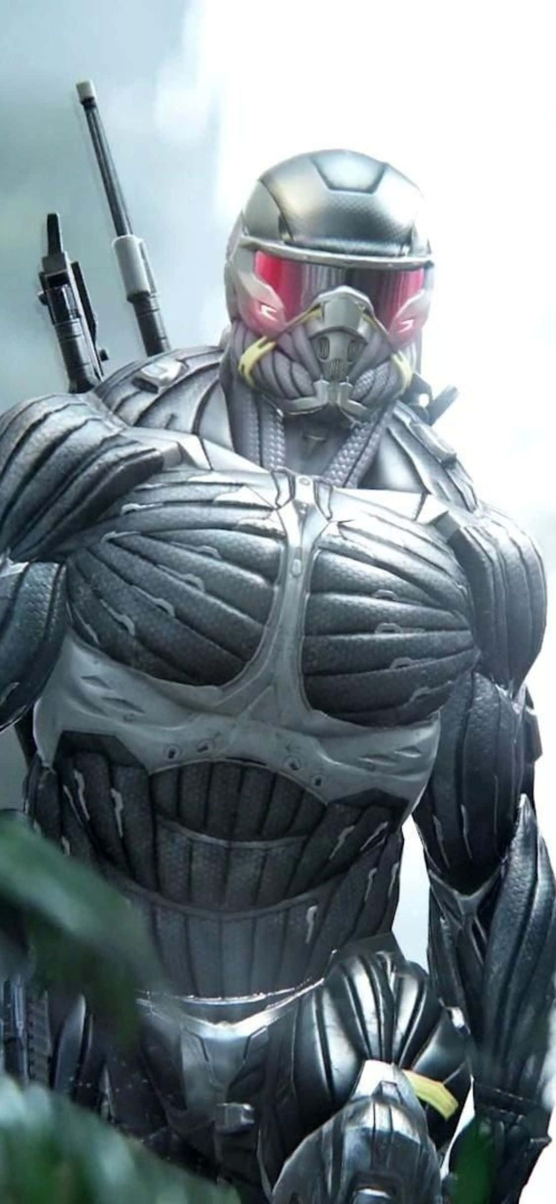 Уникален изглед на играта Crysis 3 на iPhone X Тапет