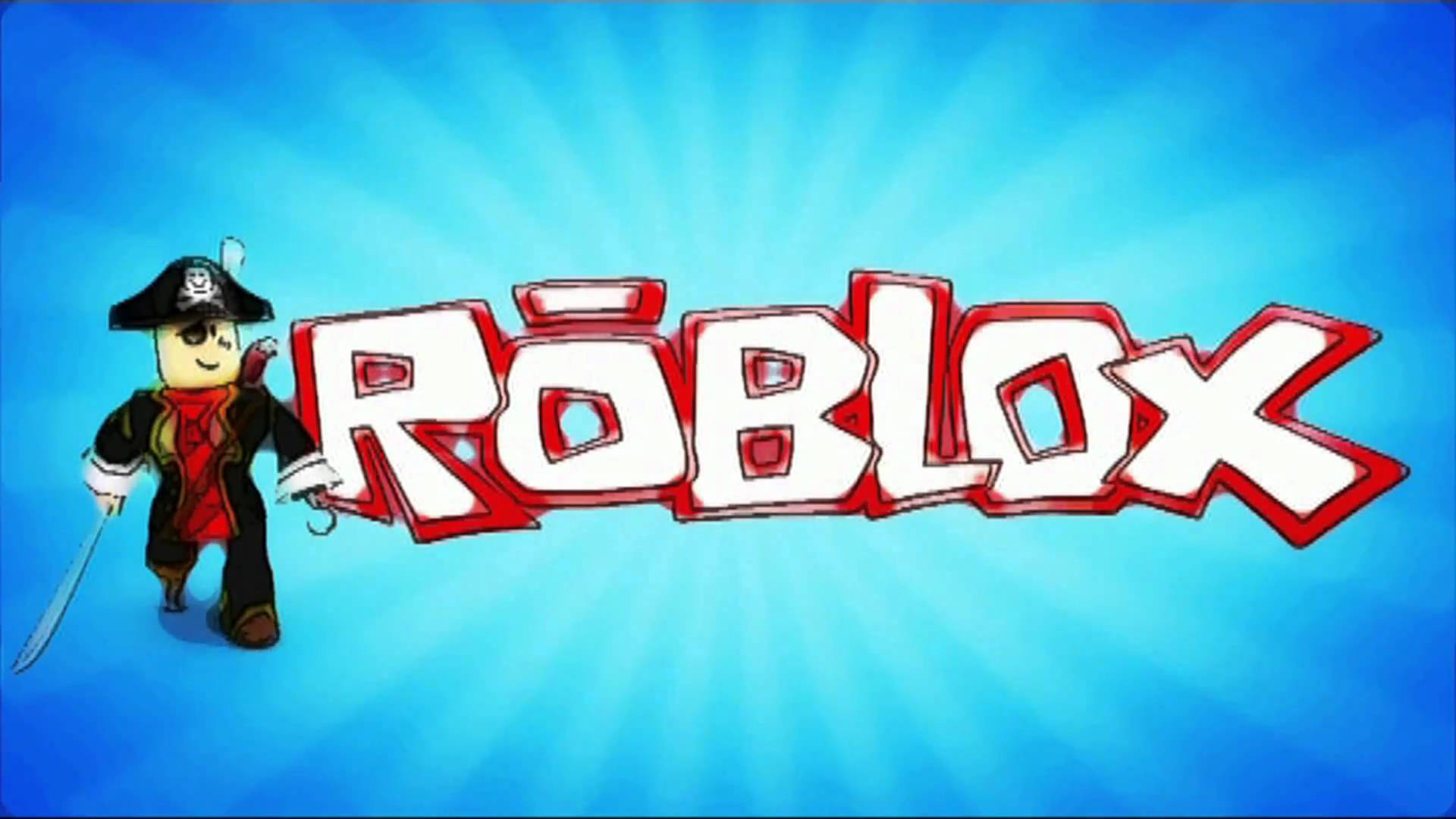 Креативен тапет на лого и дизайн на пиратски аватар от Roblox.