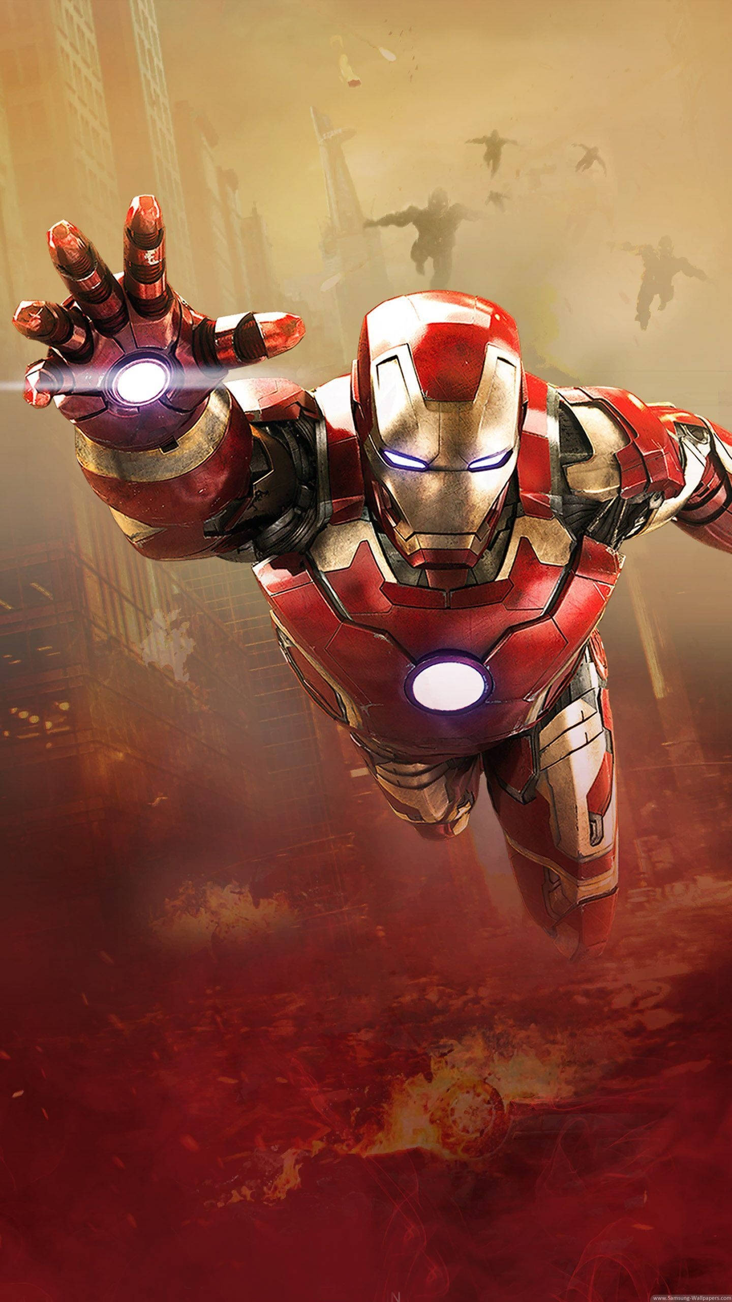 Филмов постер Iron Man за телефон Тапет