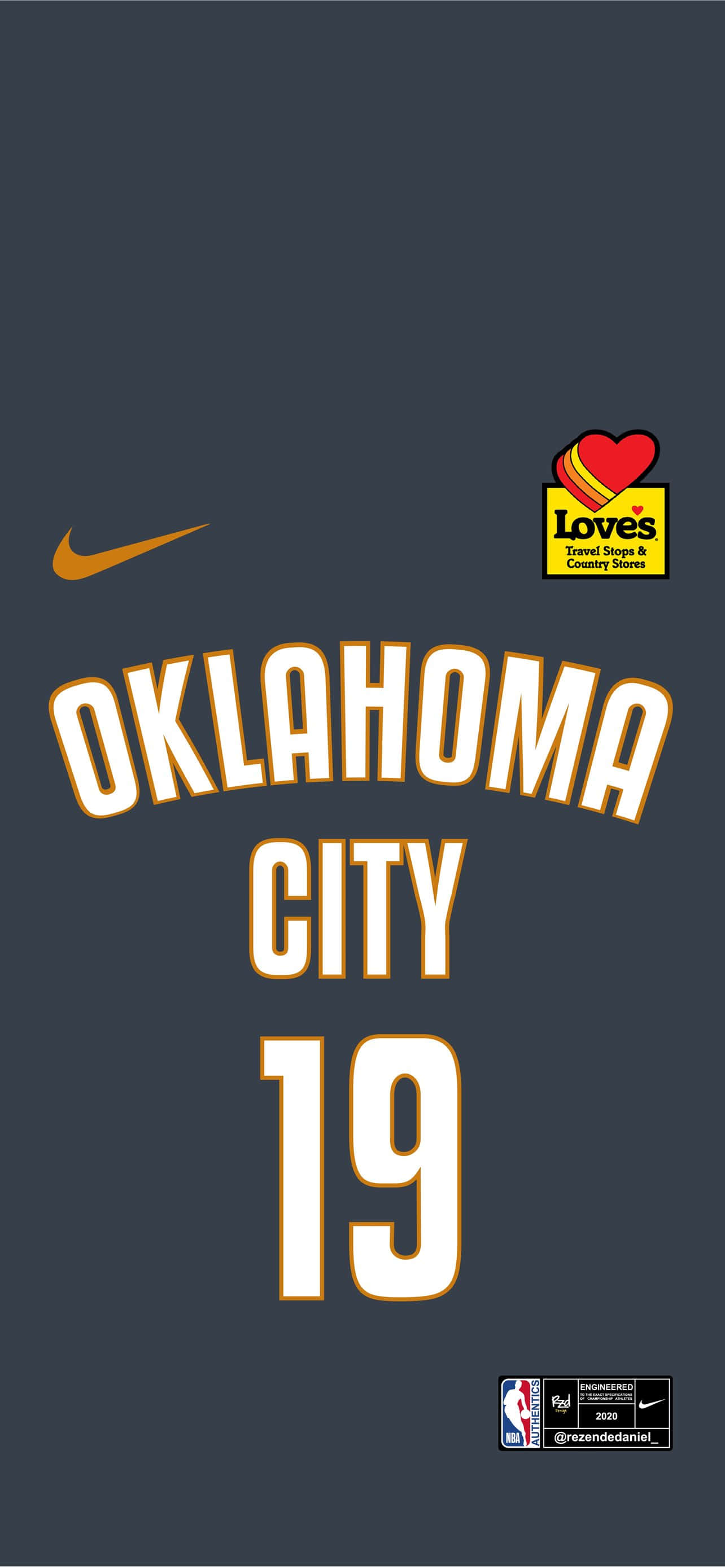 Фланелка №19 на Oklahoma City Thunders Тапет