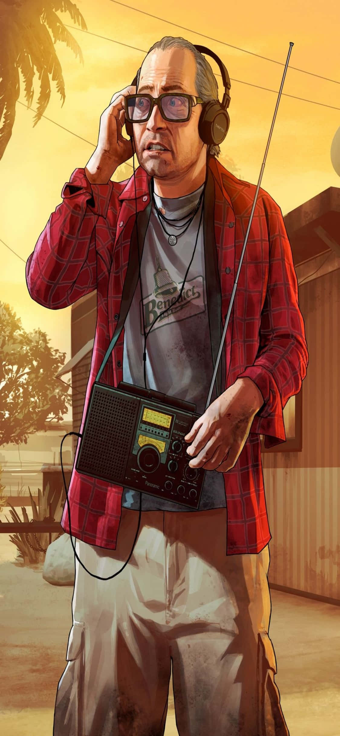 iPhone X Grand Theft Auto V фон и Рон Яковски Тапет