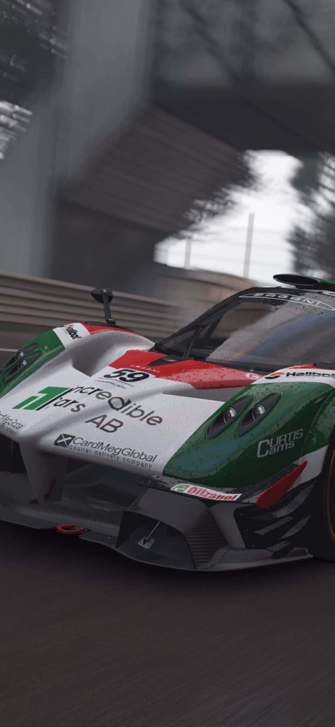 Фон iPhone X Project Cars италиански състезателен автомобил Тапет