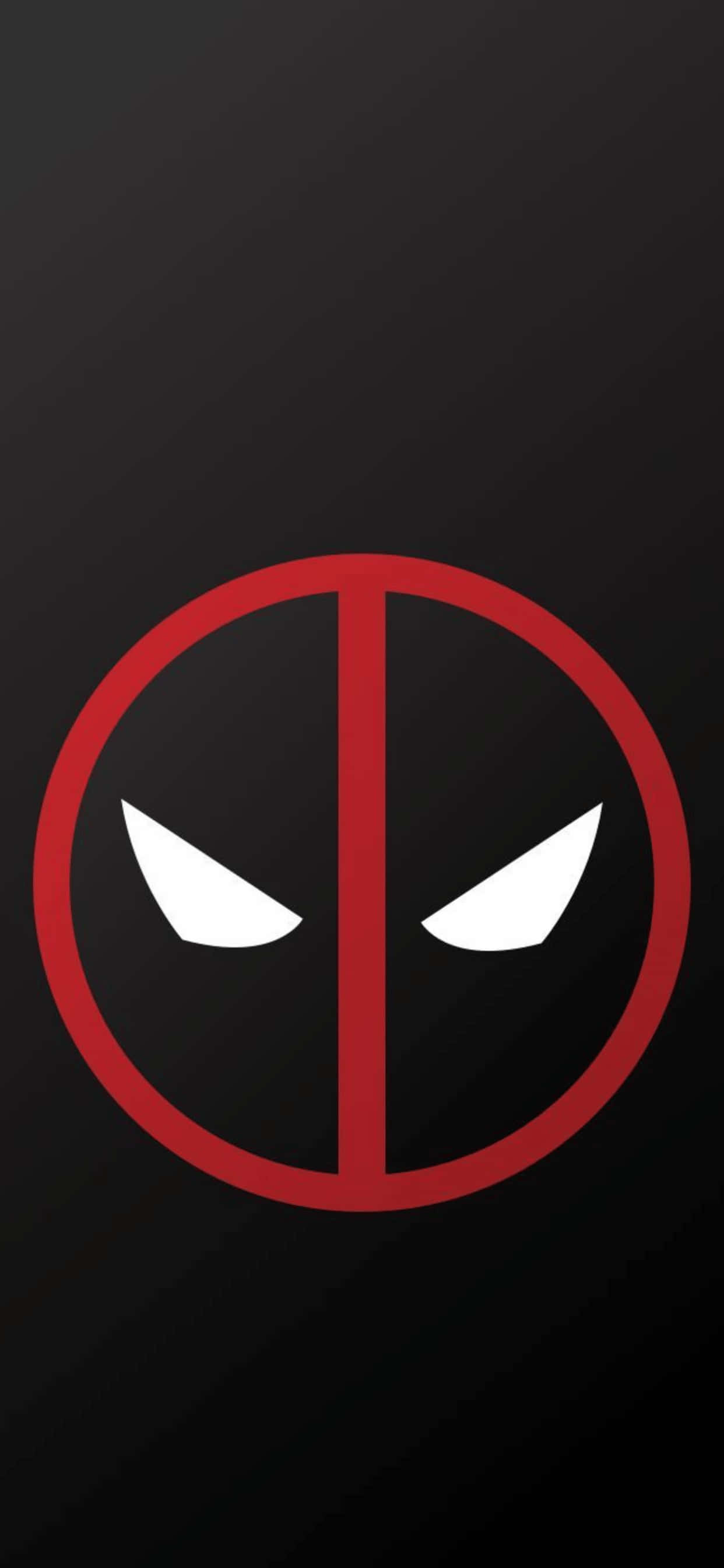 iPhone XS Max Marvel Deadpool Лого Фон Тапет