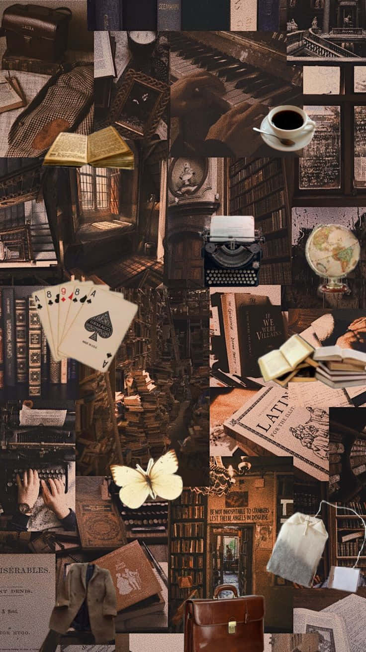 Фон в стил Dark Academia Тапет