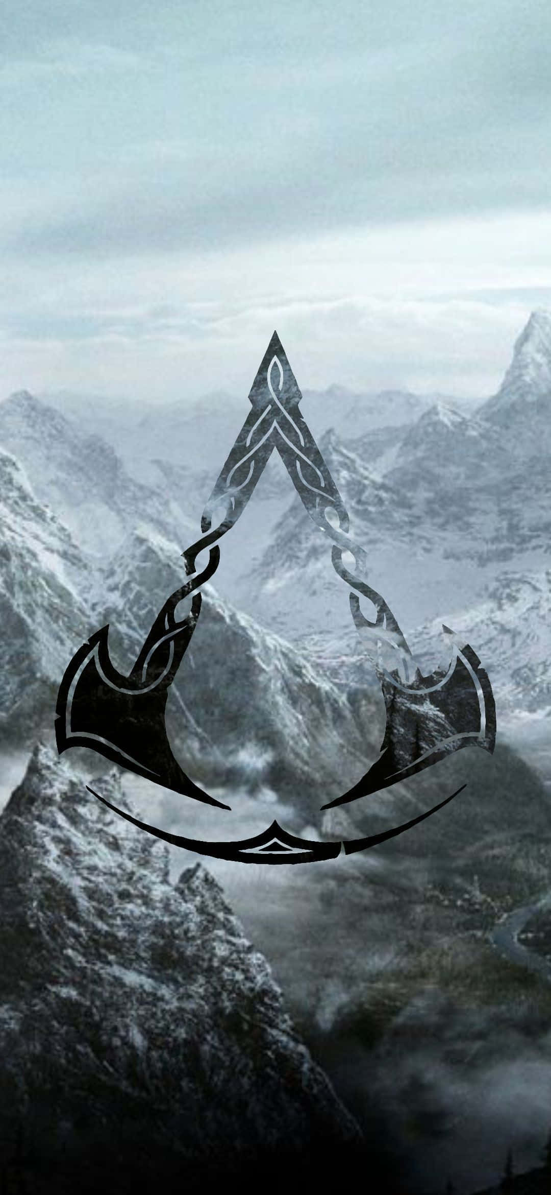 Android Assassin's Creed Valhalla фон със символ Тапет
