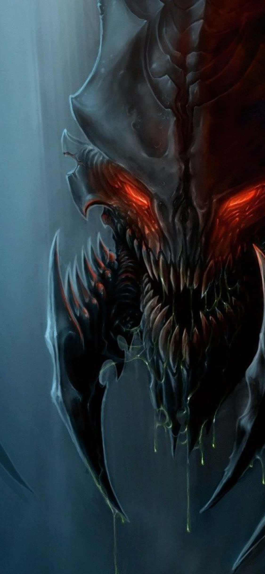 Фон за iPhone X от Starcraft II Червени очи Тапет
