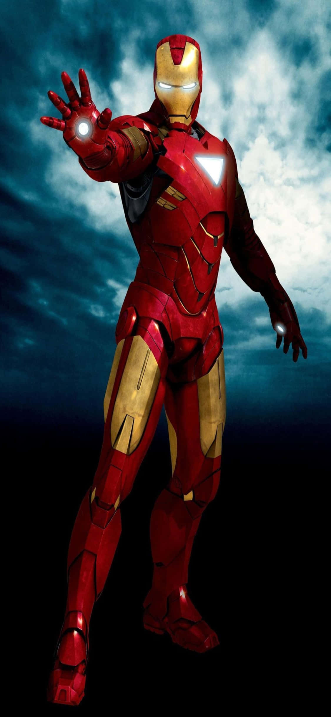 Фон за iPhone X с Iron Man с отворена длан Тапет