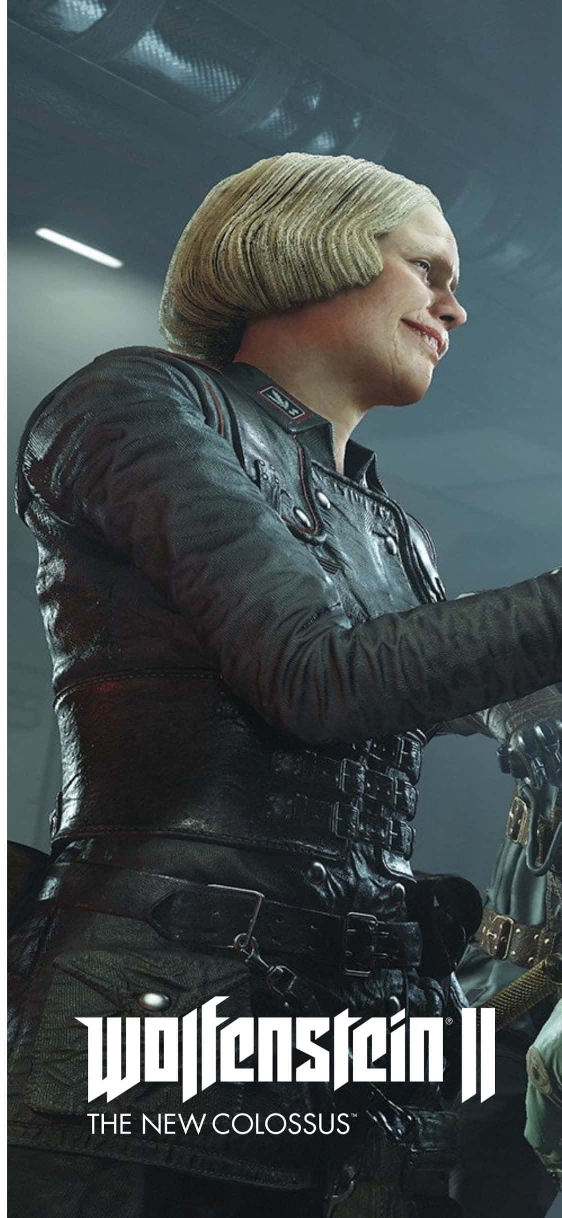 iPhone Xs фон Wolfenstein II с Ирен Енгел и сделка Тапет