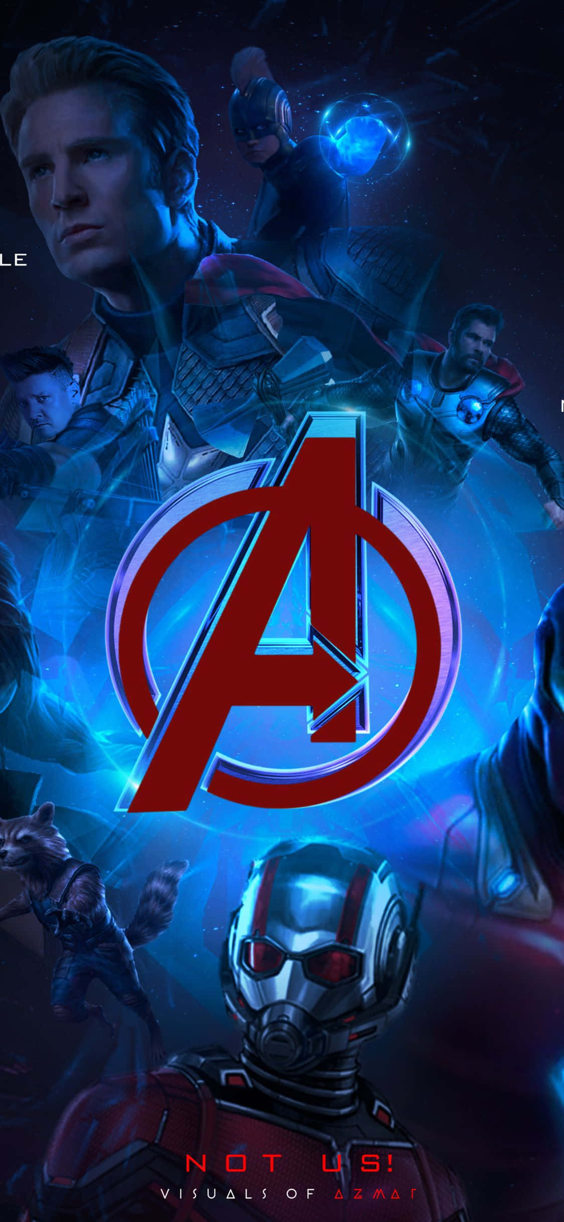 iPhone XS Avengers фон с Ant Man Тапет