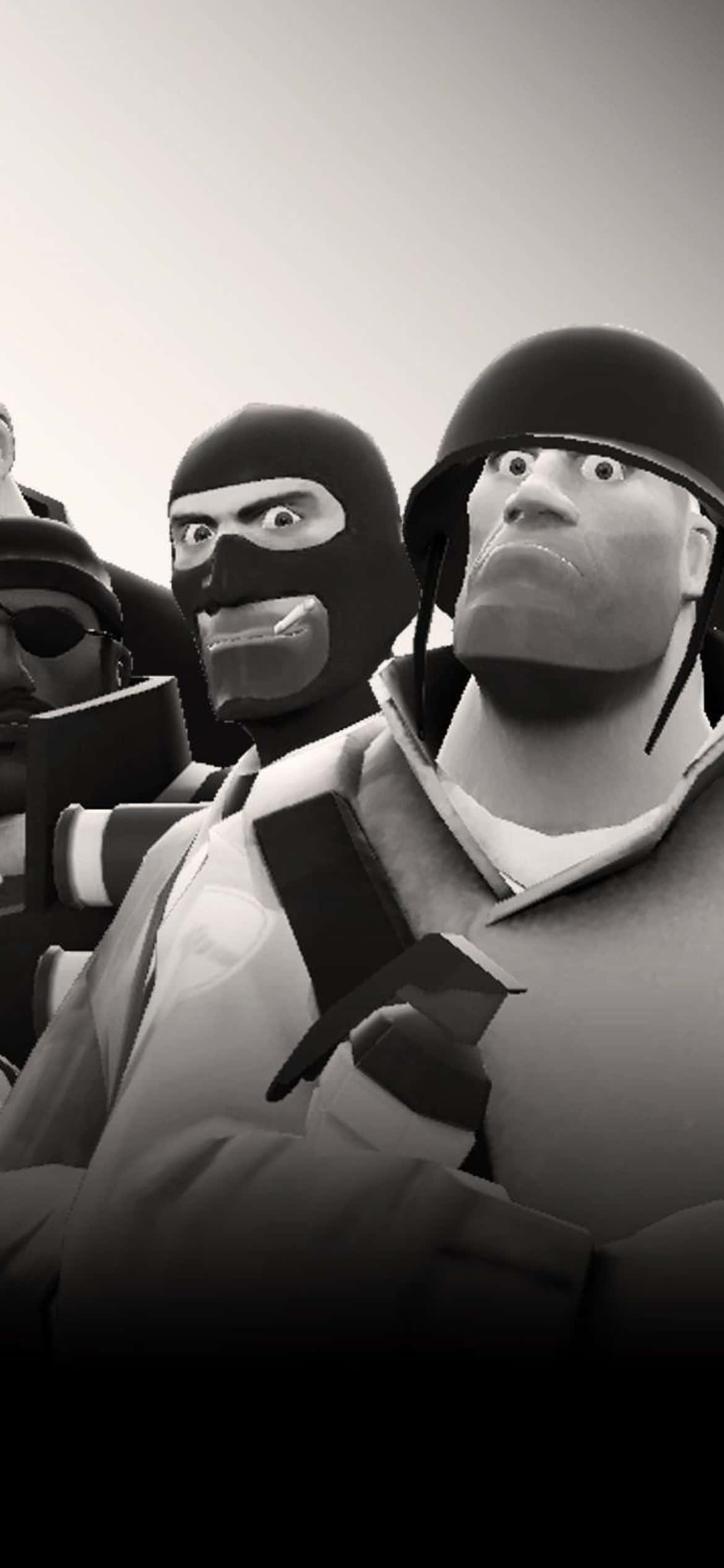 Pixel 3xl Team Fortress 2 фон Шпион и Войник Тапет