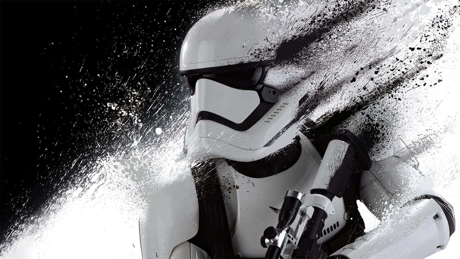Фон с разпадащ се щурмов десантник от Star Wars Тапет