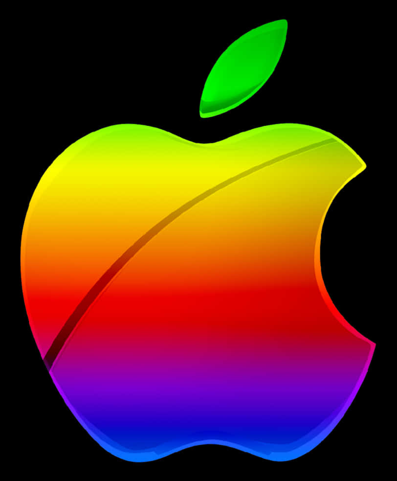 Цветно лого на Apple Тапет