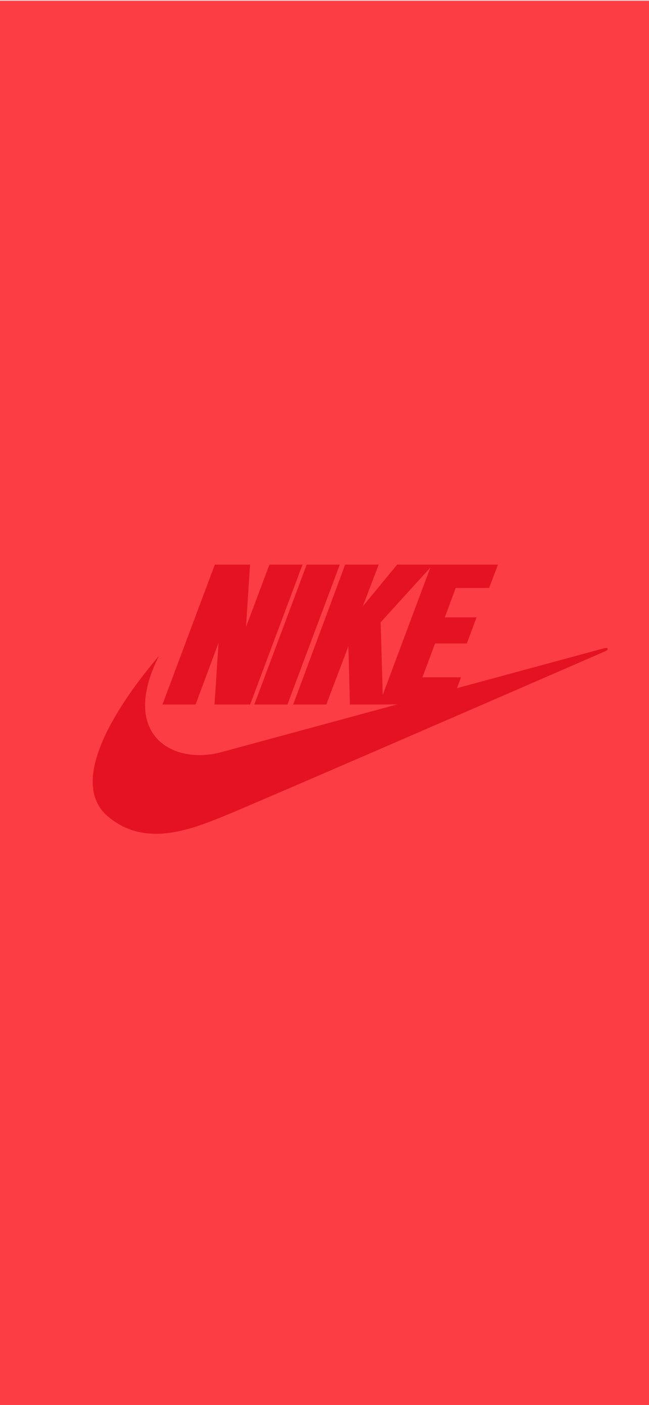 Цяло червено Nike iPhone Тапет