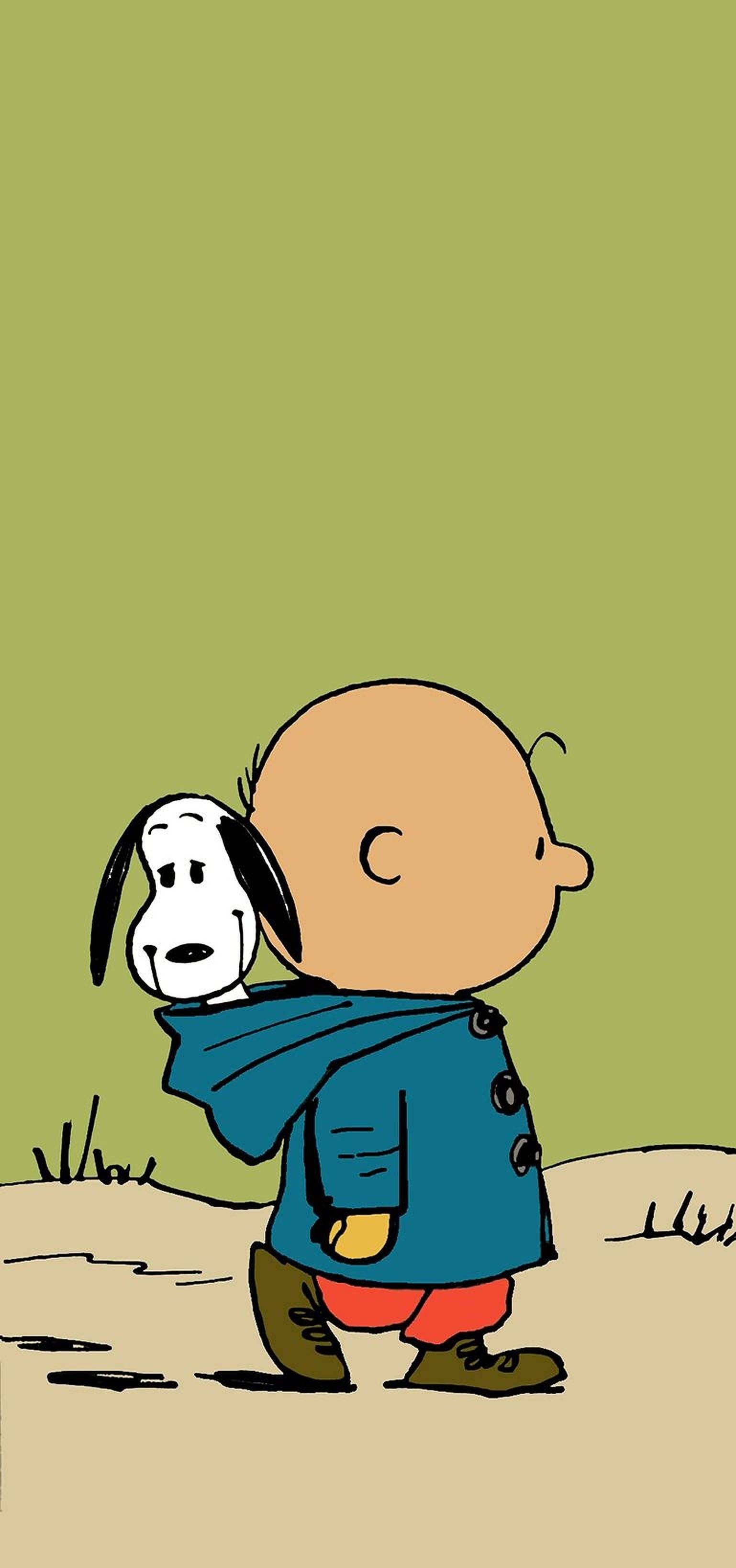 Charlie Brown в суичър Тапет