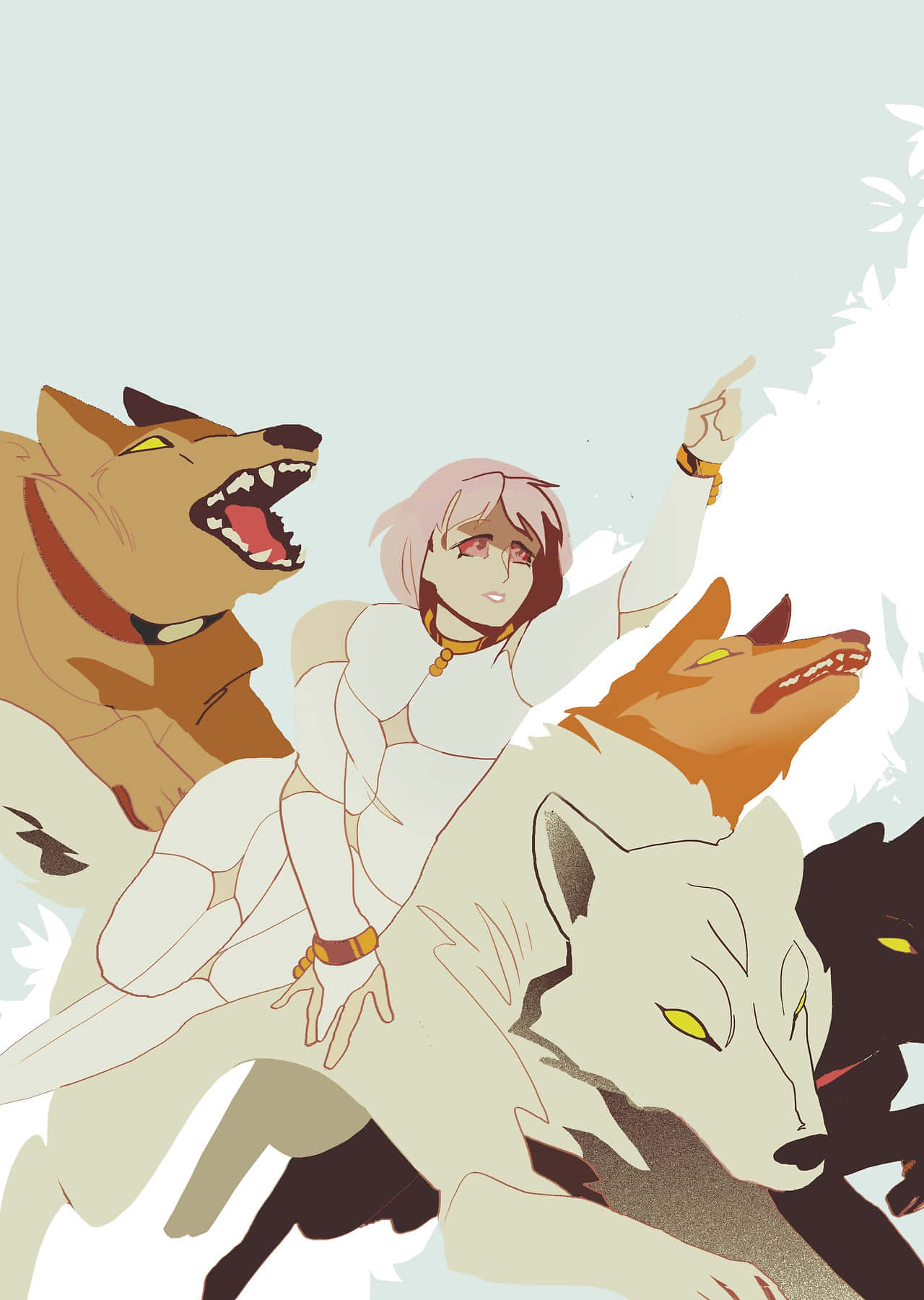 Чеза, Цветочното момиче, от Wolf's Rain Тапет
