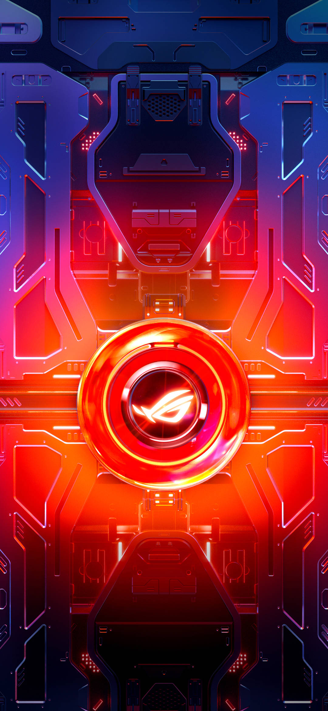 Червен кръг на Asus ROG Phone Тапет