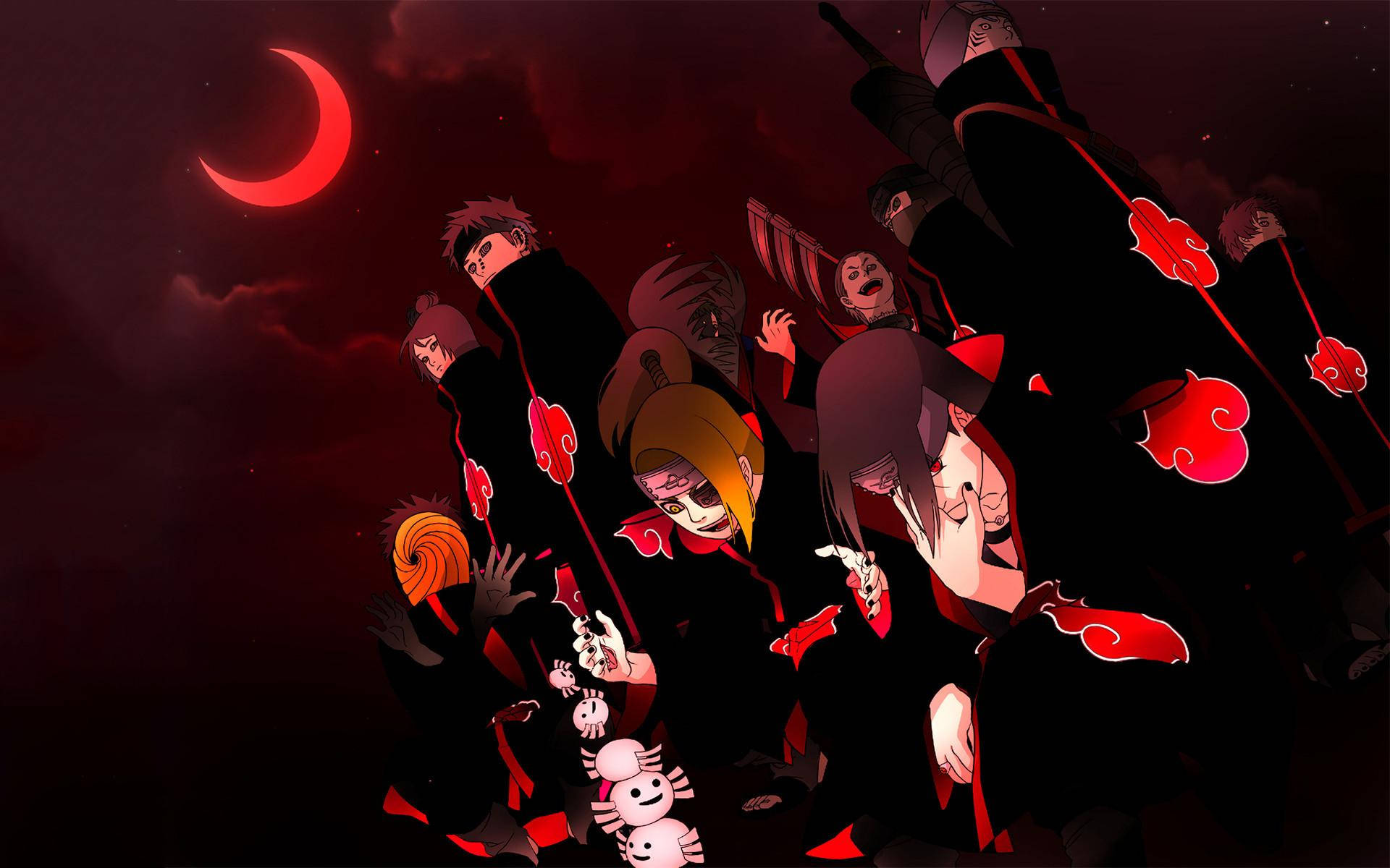 Червен полумесец Akatsuki за компютър Тапет