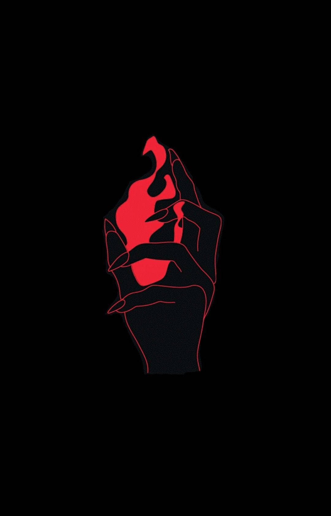 Червена и черна естетика – магия Тапет