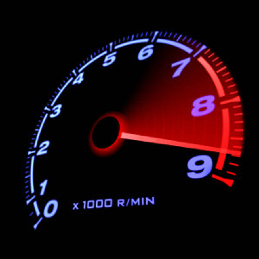 Червени числа на Speedtest Тапет