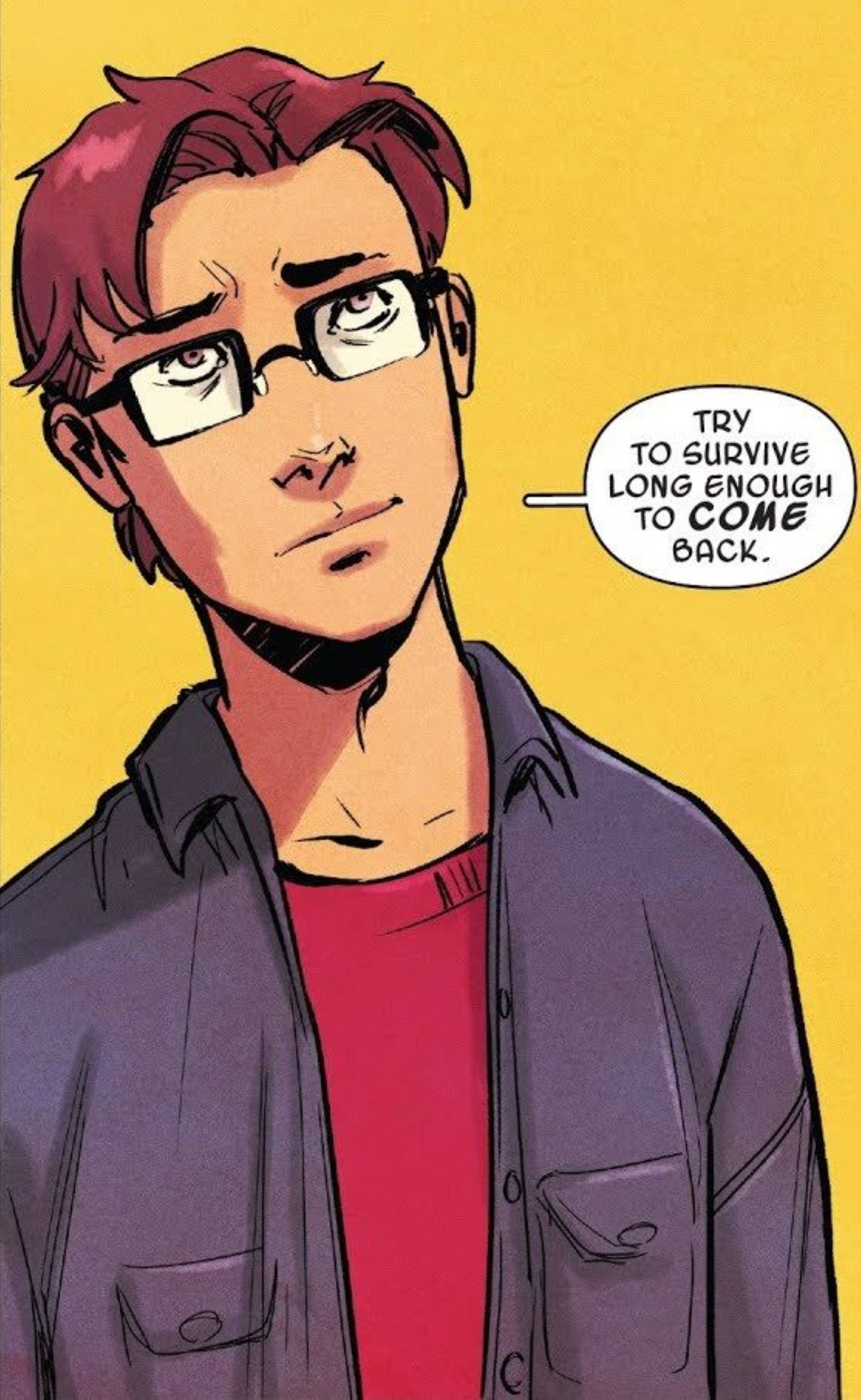 Червенокос Peter Parker Comic Art Тапет