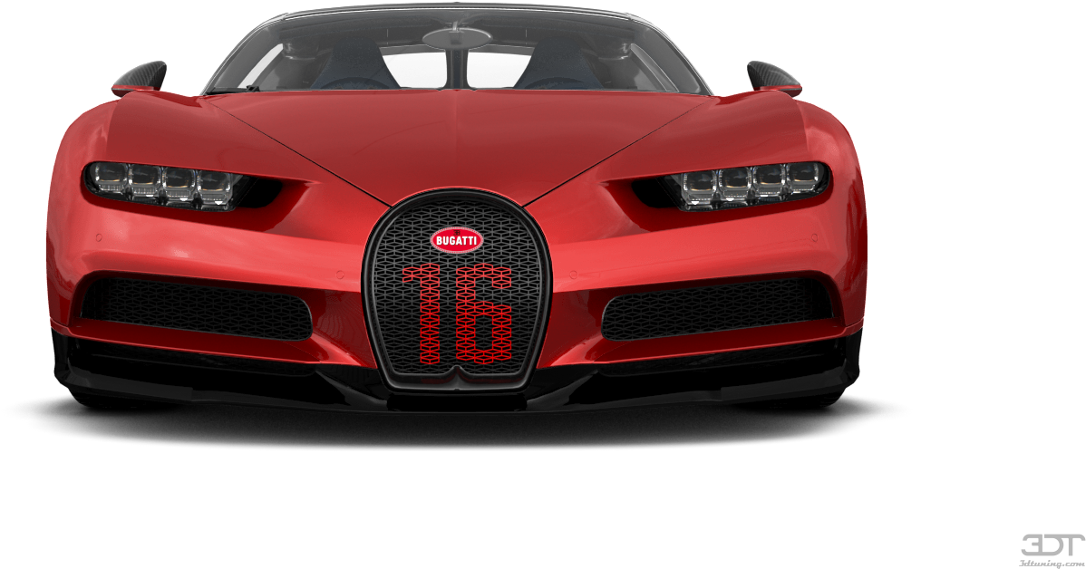 Червон Bugatti Chiron отпред Тапет