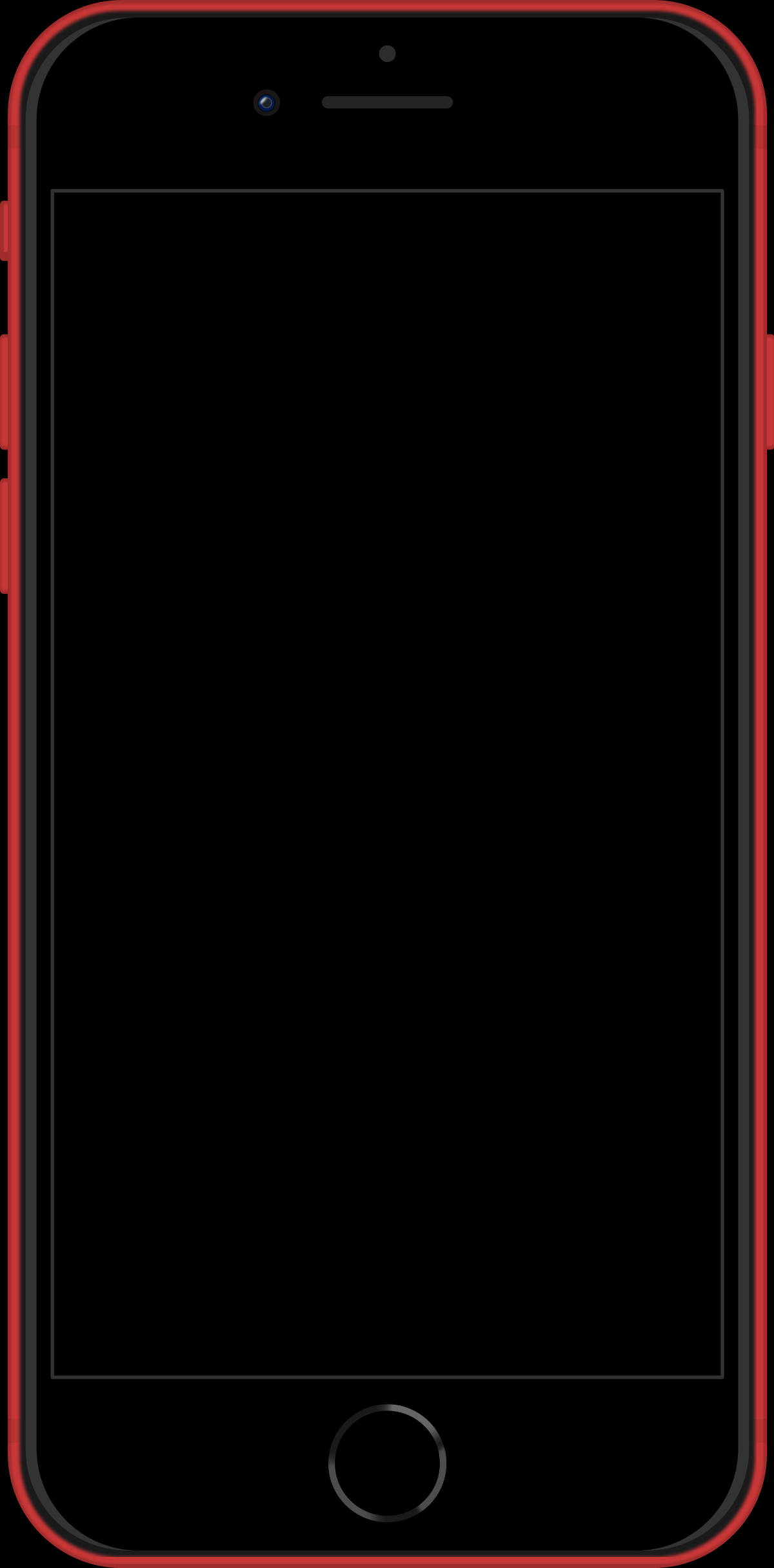 Червон iPhone 8 отпред Тапет