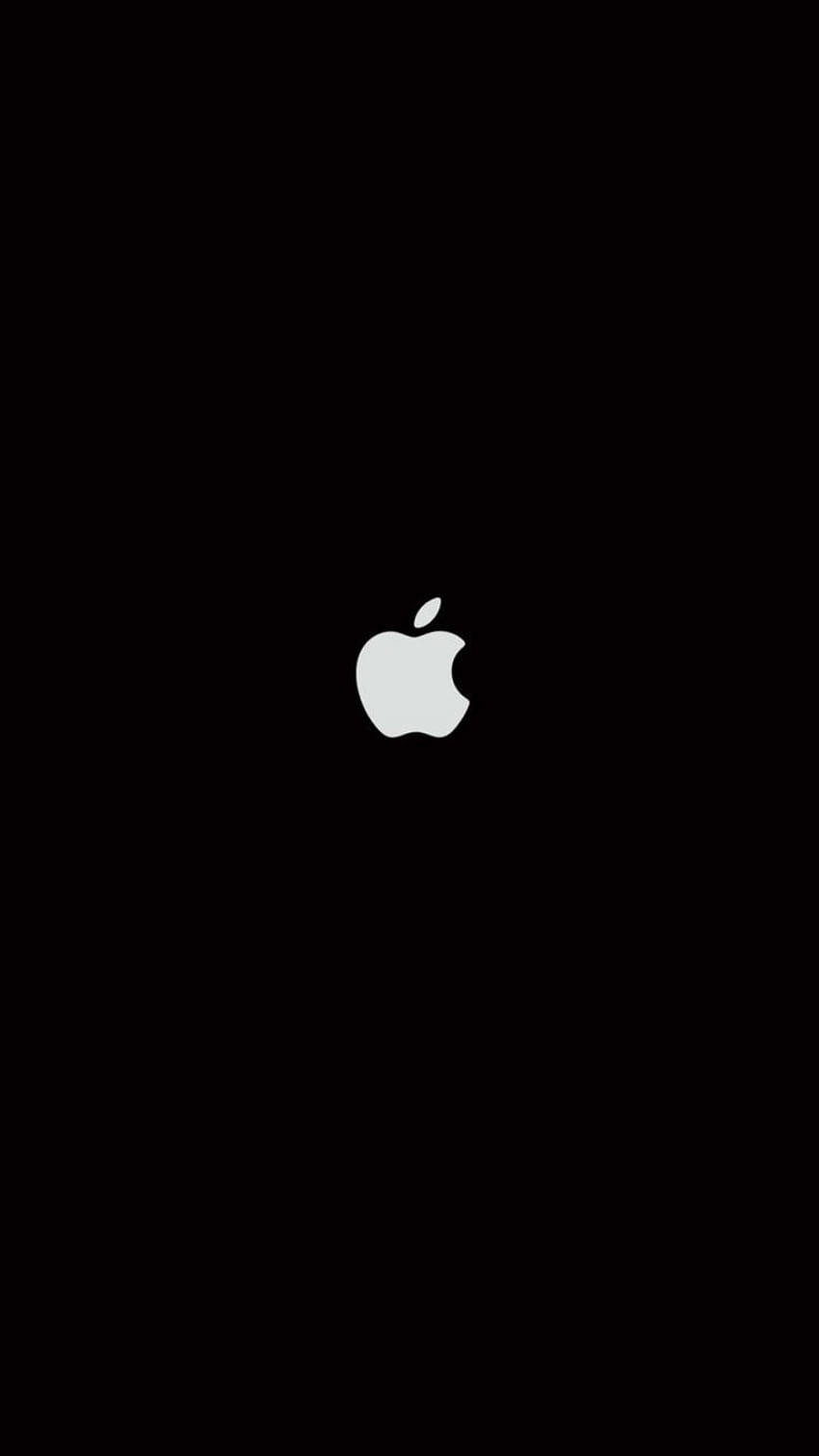 Черен iPhone с лого на Apple Тапет