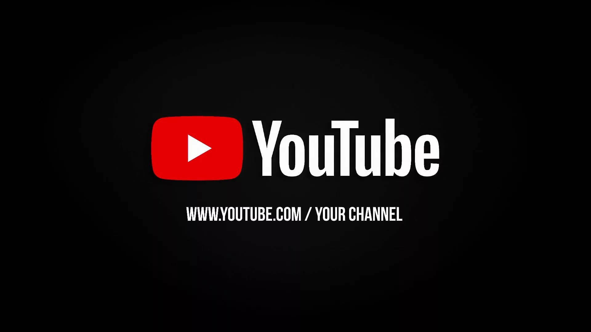Черен YouTube Вашият канал Тапет
