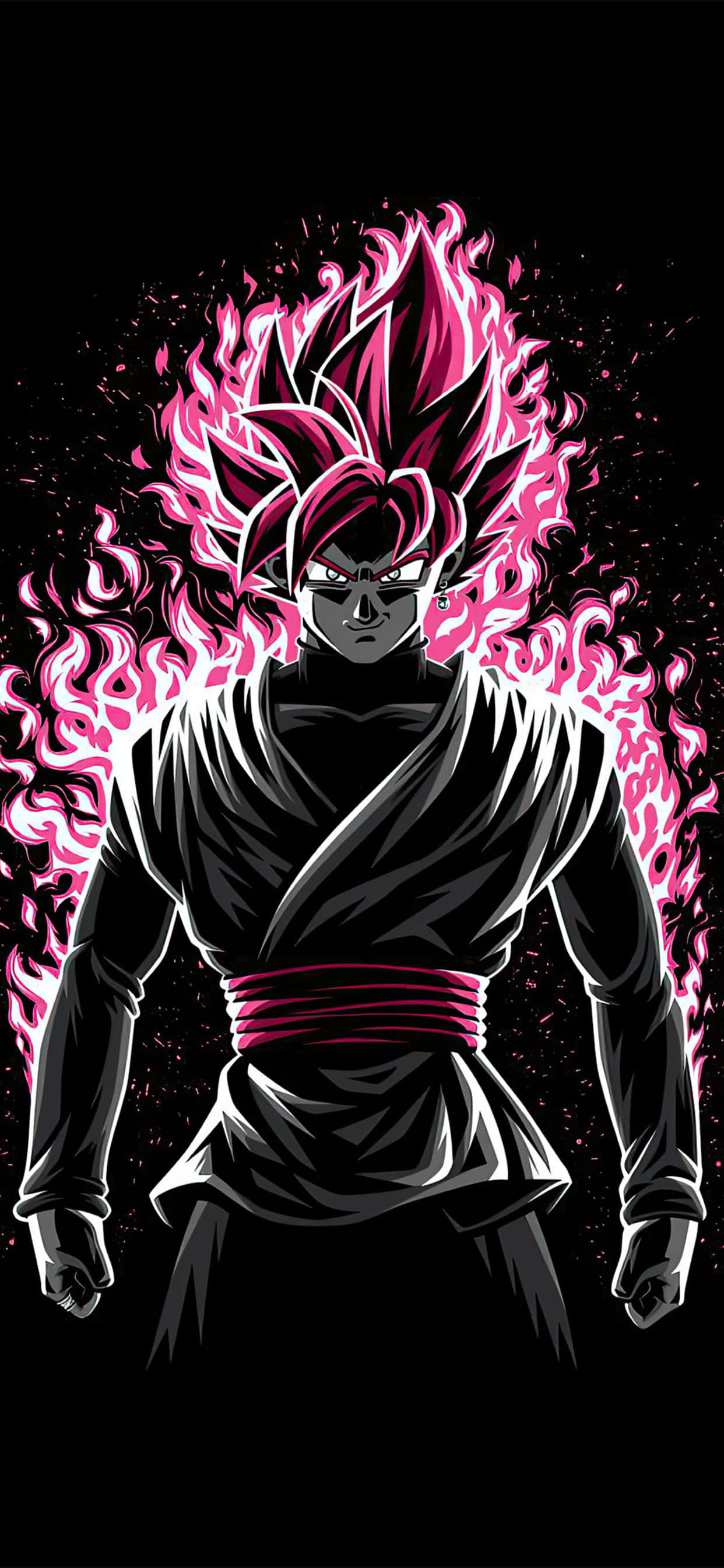 Черен Гоку илюстрация Dragon Ball Super iPhone Тапет