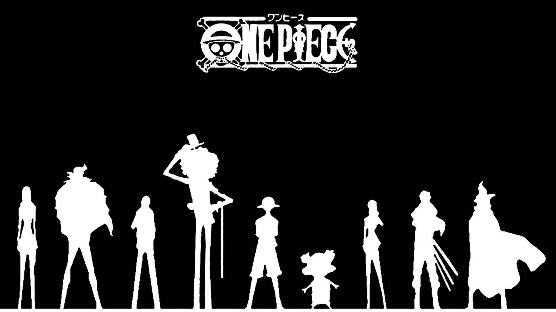 Черно аниме One Piece Тапет