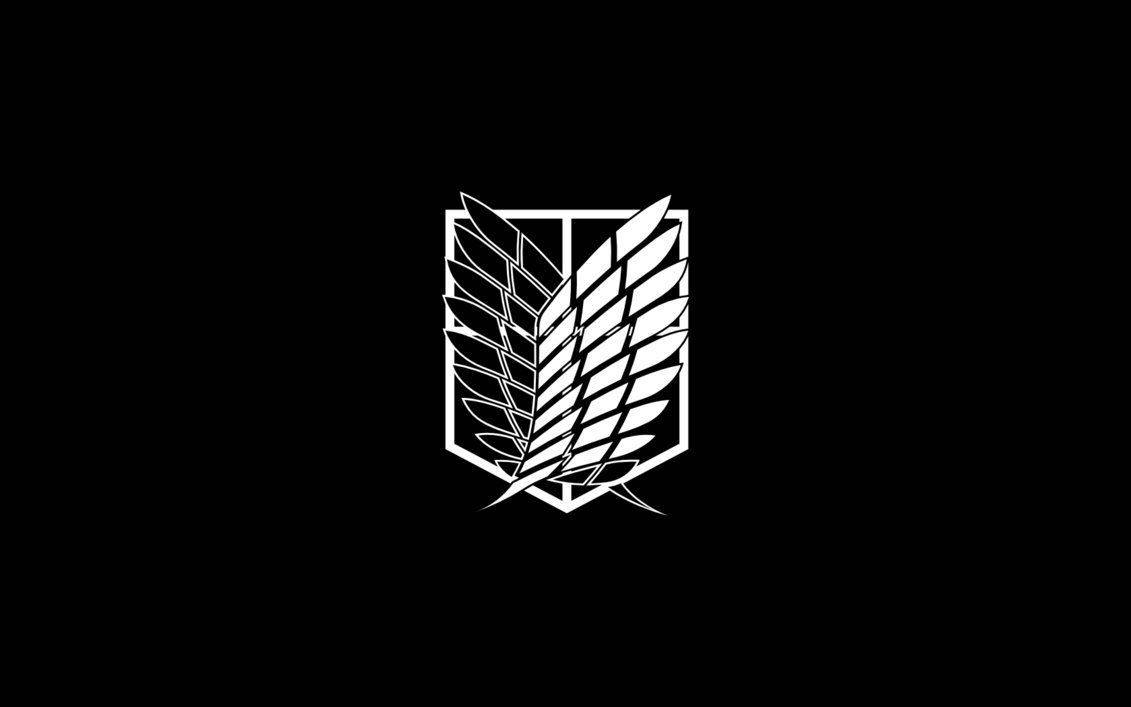 Черно-бяло лого на Атака на титаните