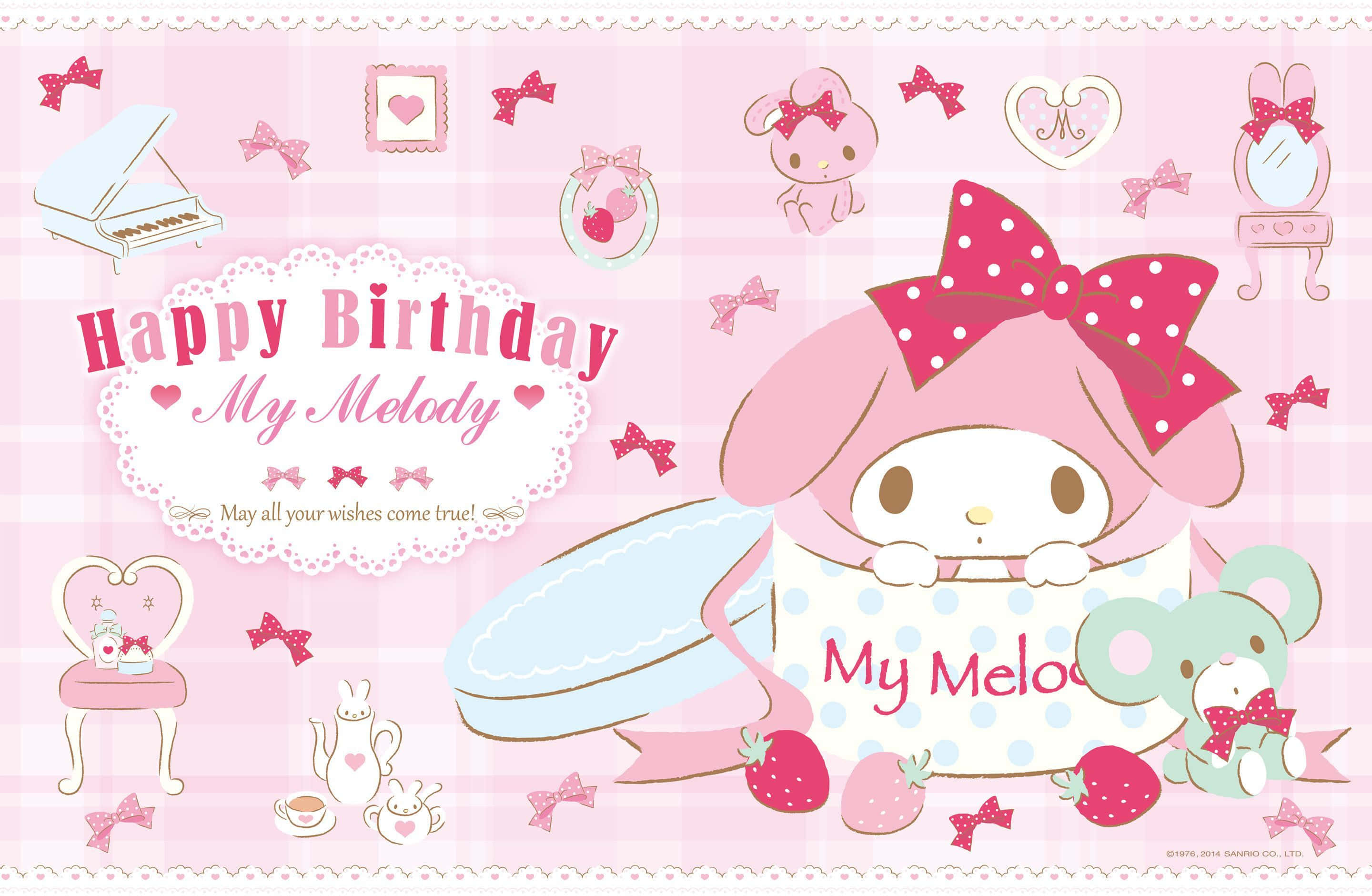 Честит рожден ден My Melody за десктоп Тапет