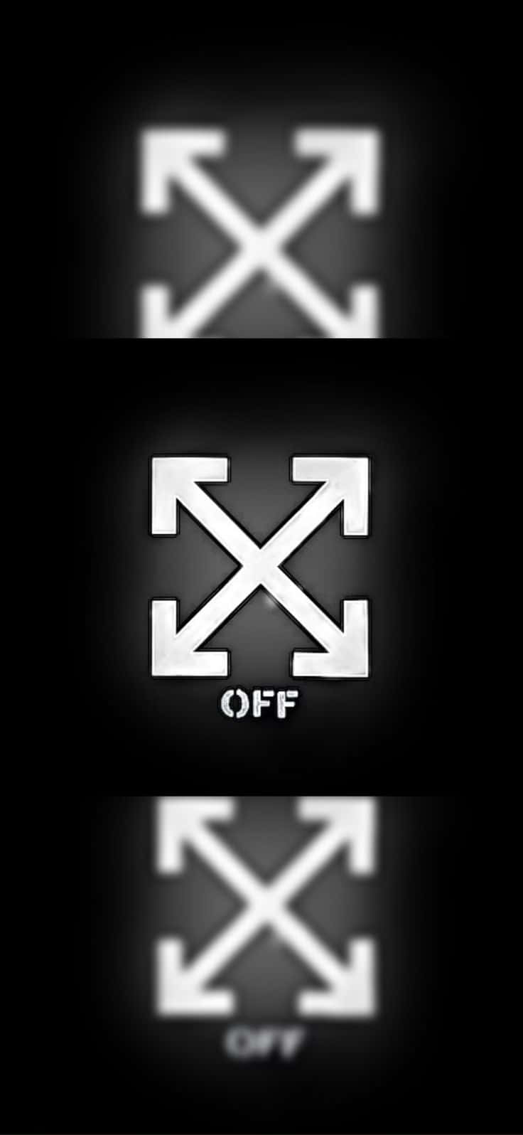 Чисто лого Off White iPhone Тапет