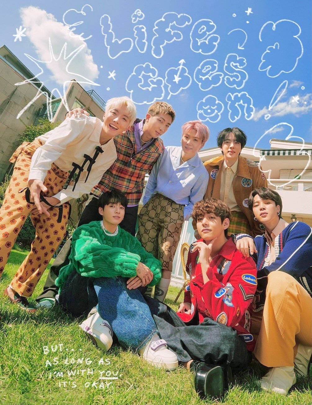 Членове на BTS Life Goes On