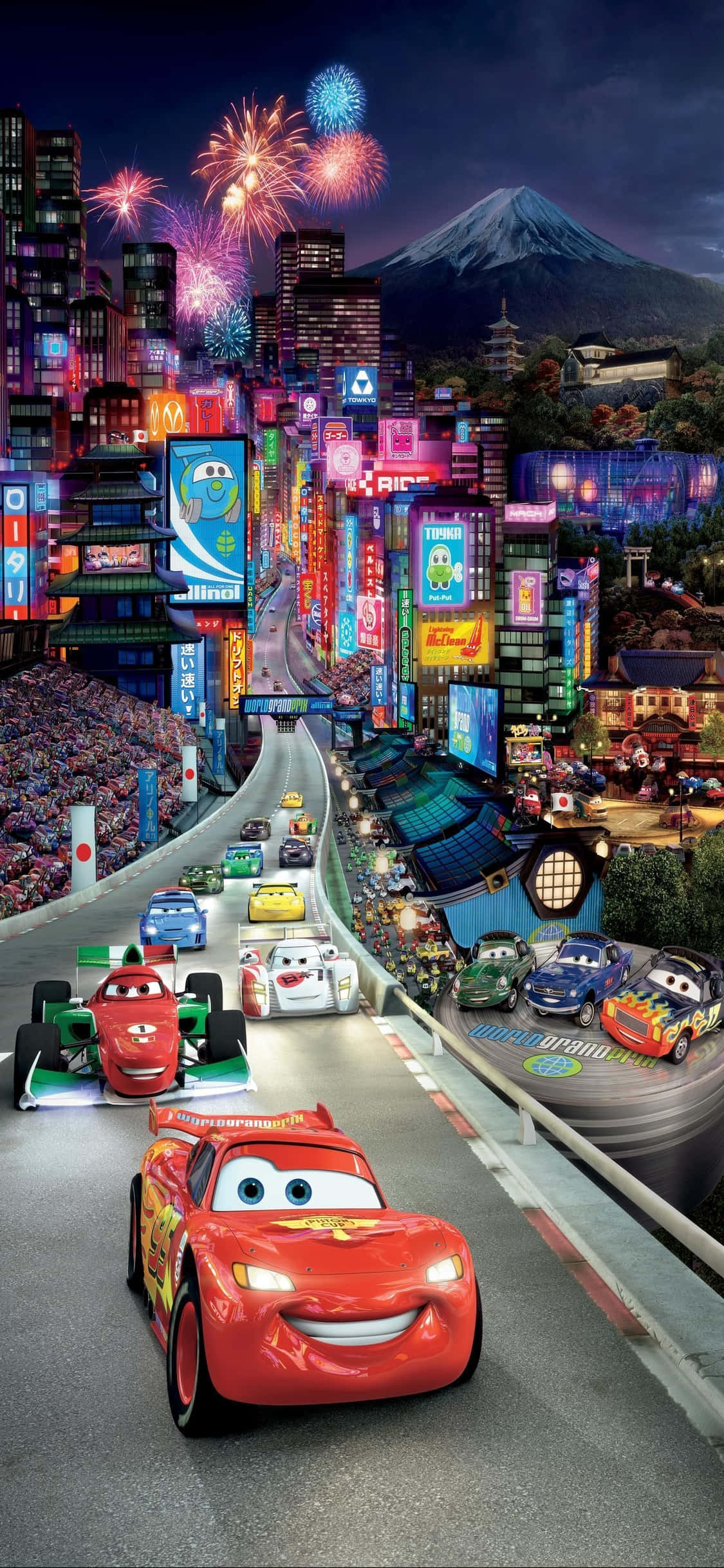 Япония Lightning McQueen iPhone X Cars Тапет