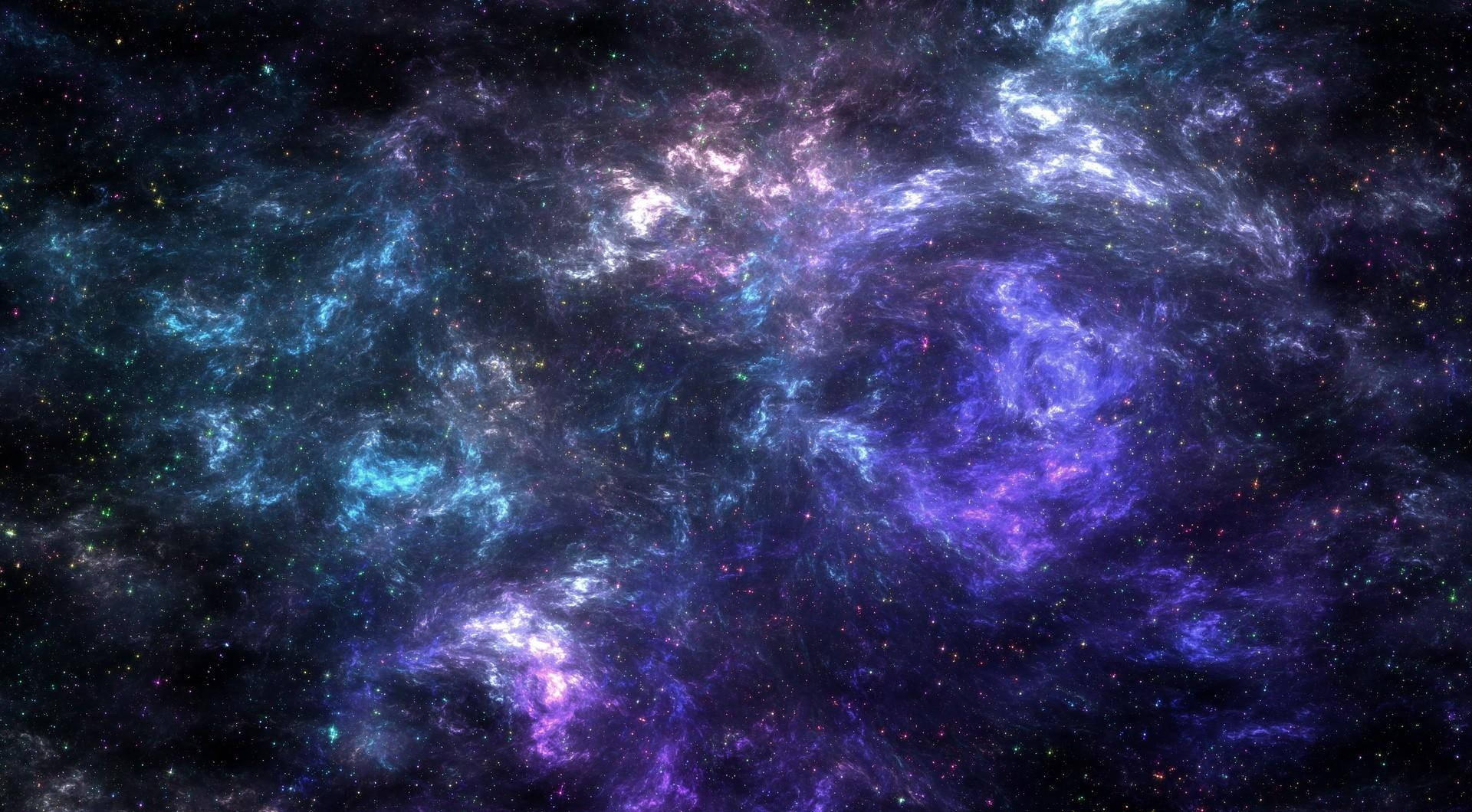 Красив компютърен тапет на HD галактическа мъглявина.