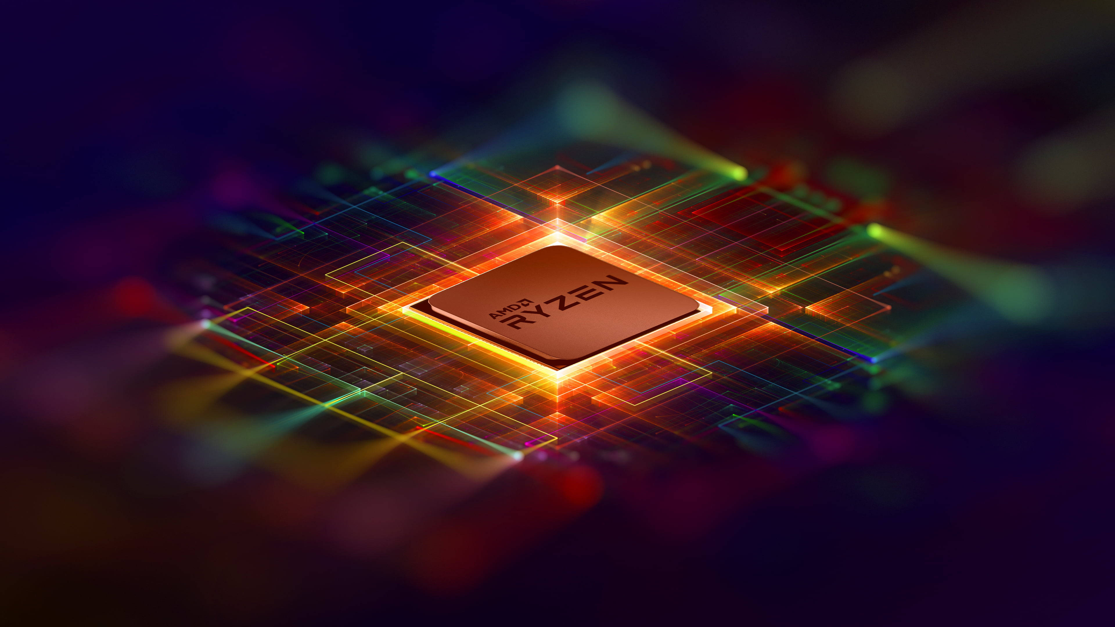 Ярък AMD 4K тапет
