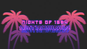 1984 Лилав естетичен Tumblr лаптоп — Естетичен лаптоп GIF Тапет