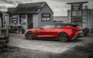 Aston Martin Vanquish в омамляющ пейзаж — Steam Deck Тапет