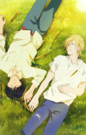 Banana Fish Ash Eiji Peace тапет. — Galaxy Tab S Тапет
