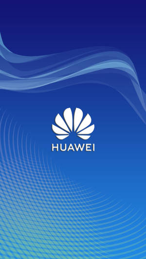 Blue Huawei Logo мобилен тапет