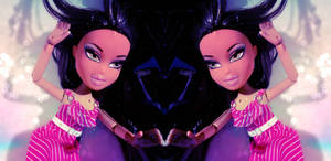Тапет на Bratz естетична кукла в розова рокля — Bratz естетика Тапет