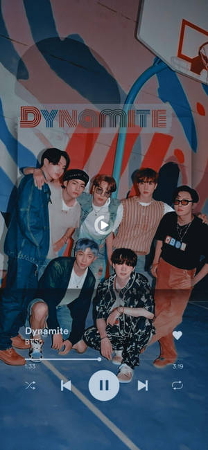 BTS 2021 Dynamite играе — 19.5:9 Тапет