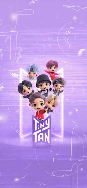 BTS Tinytan пастелно лилав портрет тапет — iPhone 11 Pro Тапет