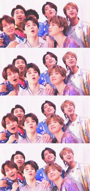 BTS Екран Заключване Последователност Колаж — Galaxy S24 Тапет