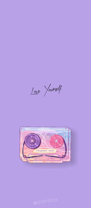 BTS Естетик Love Yourself Касетна Лента — Bts естетика Тапет