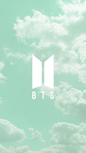 BTS пастелно зелена естетика — Лого на bts GIF Тапет
